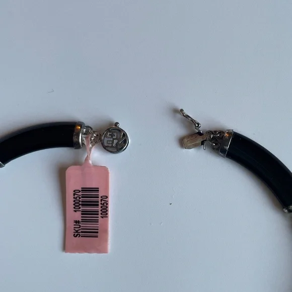 Unique Multicolor Beaded Sterling Silver Necklace 20” NWT - Picture 4 of 5